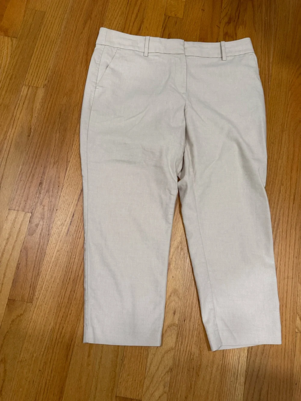 LOFT Women's Light Beige Chinos - Slim Straight - Picture 1 of 8